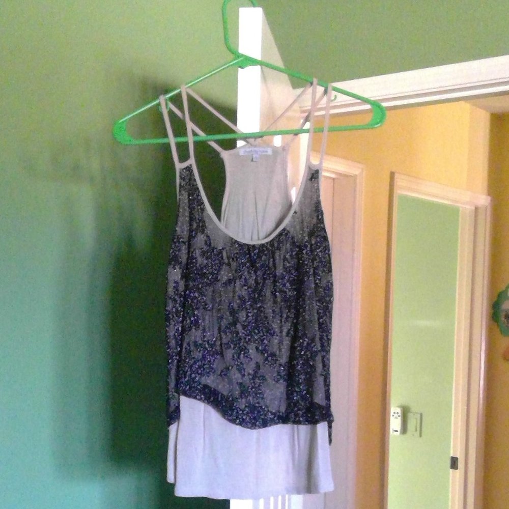 Sparkly Tan Top (Charlotte Russe)